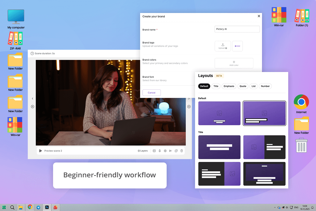 pictory interface
