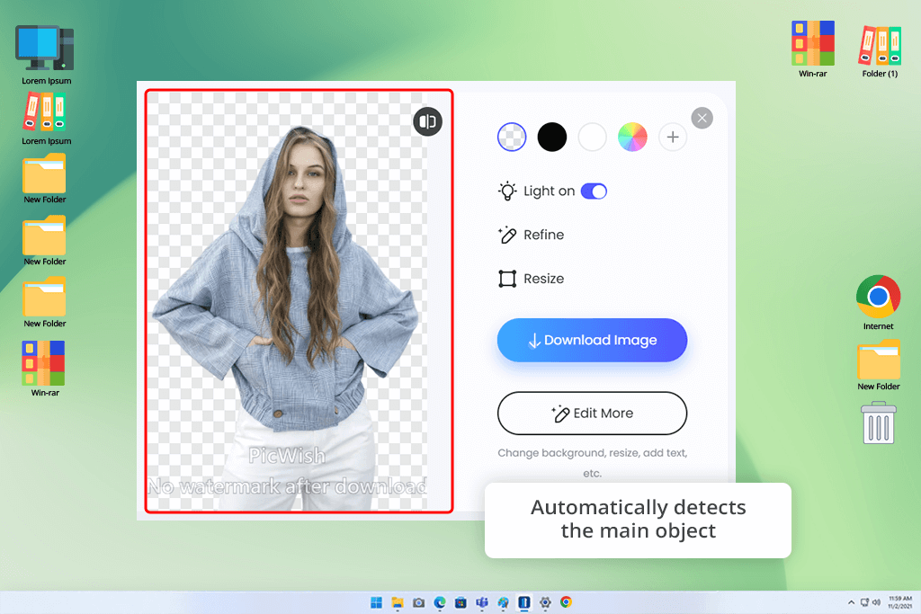 picwish free background removal software
