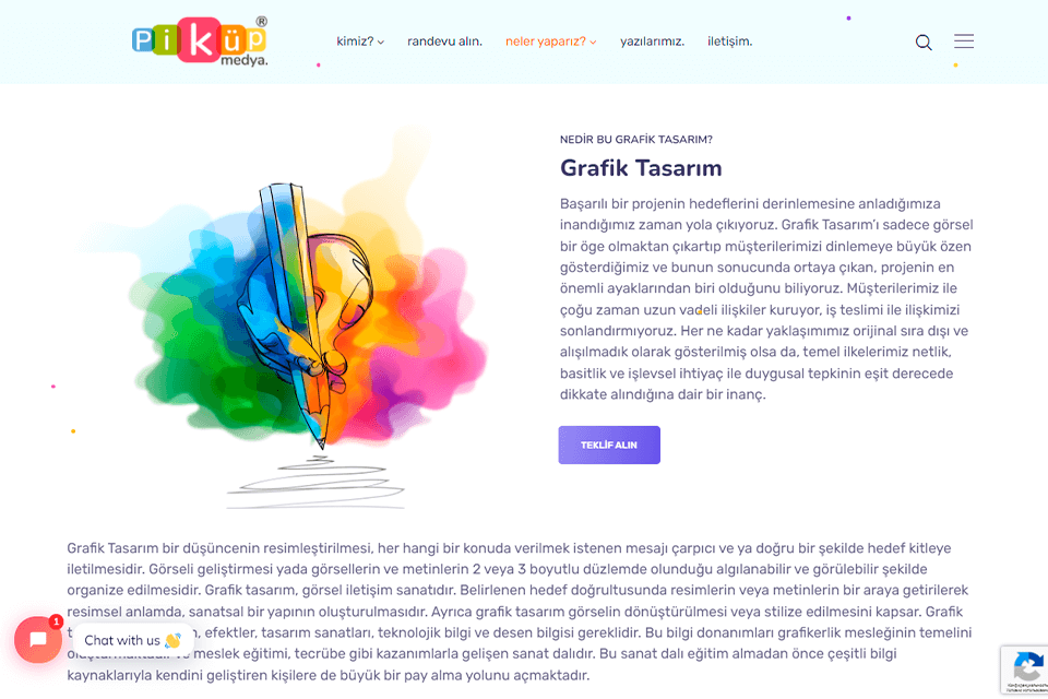 piküp medya arayüz grafik tasarım