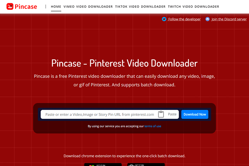 Pincase-Pinterest Video & Image Downloader