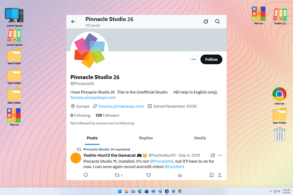 pinnacle studio 26 twitter