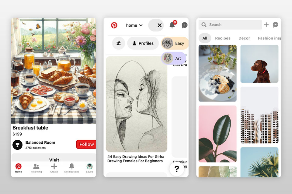 pinterest app to boost your creativity