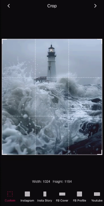 pixamotion app that brings pictures to life interface gif