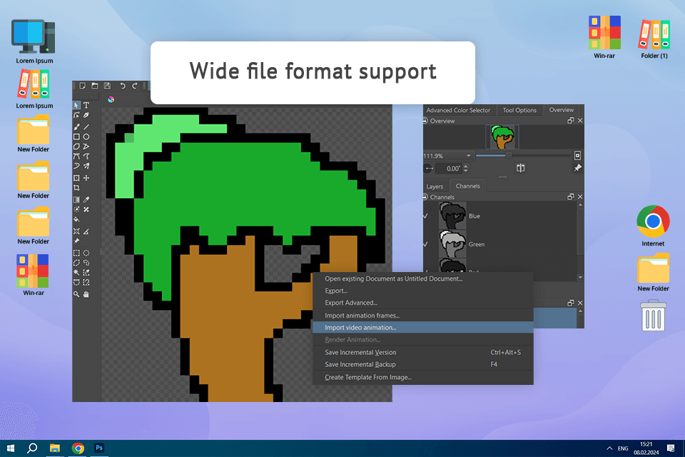 pixel art software krita