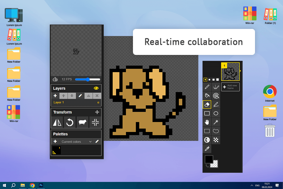 pixel art software piskel