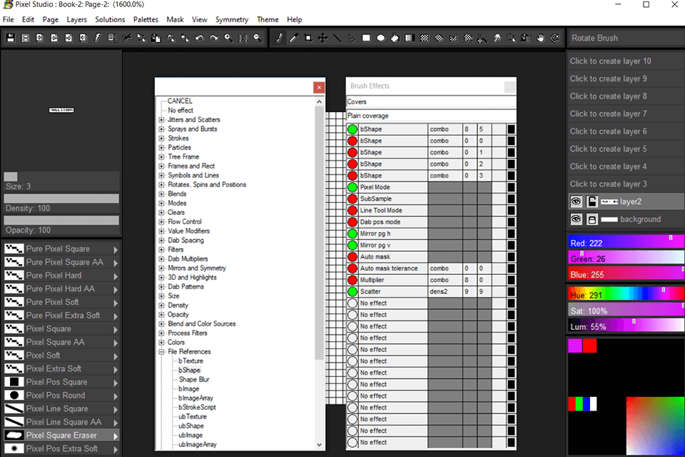pixel studio brushes