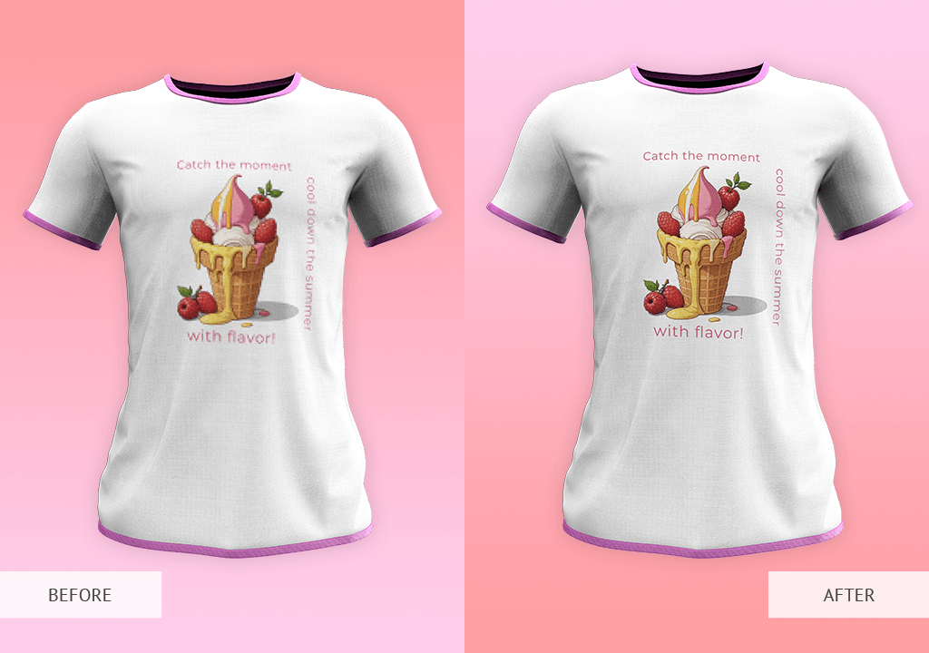 pixelation in t-shirt design example