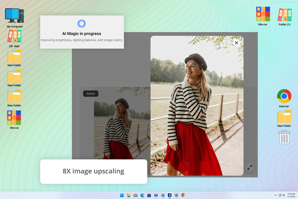 pixelbin image brightener online