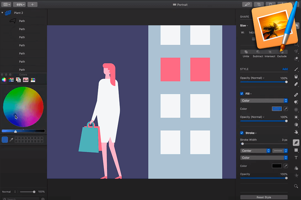pixelmator interface