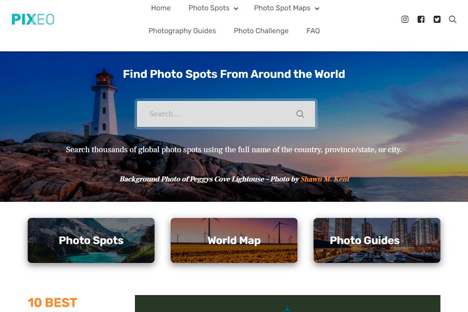 pixeo photo spot maps