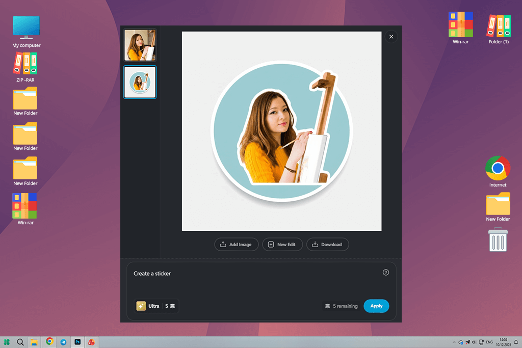 pixlr ai sticker generator