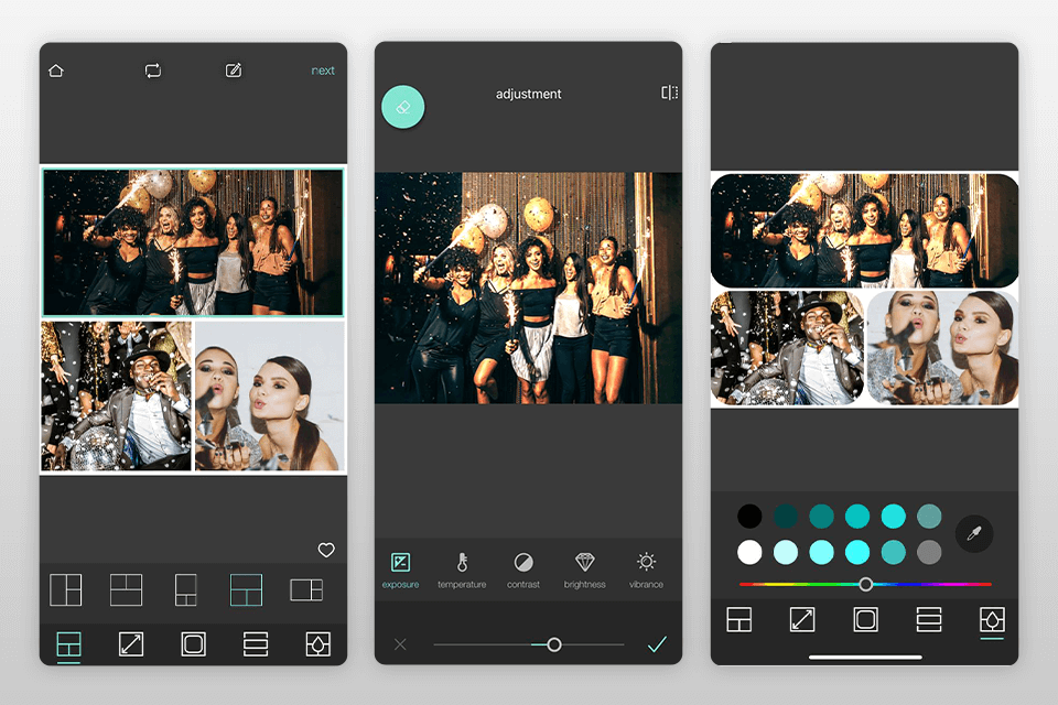 pixlr واجهة تطبيق مجمعة عيد ميلاد