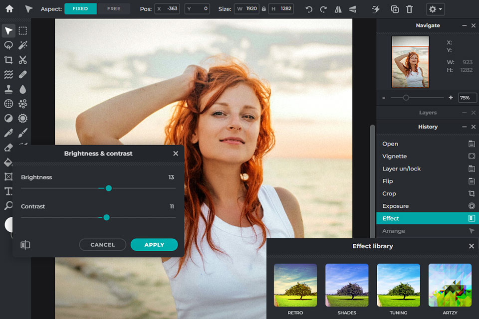 pixlr inpixio واجهة بديلة