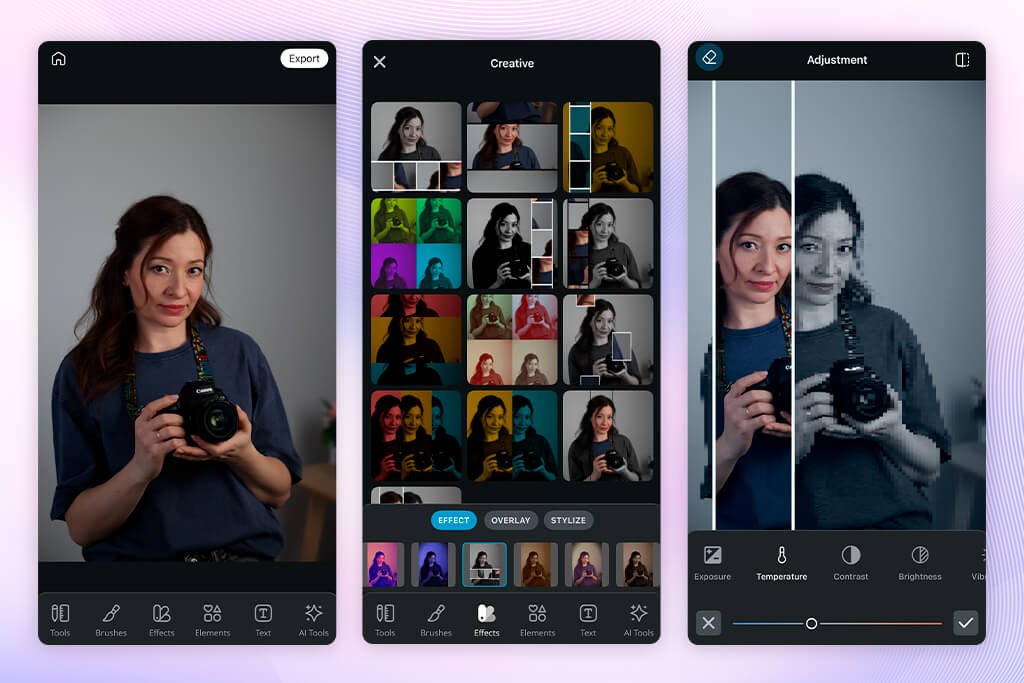 pixlr photo editing app for android
