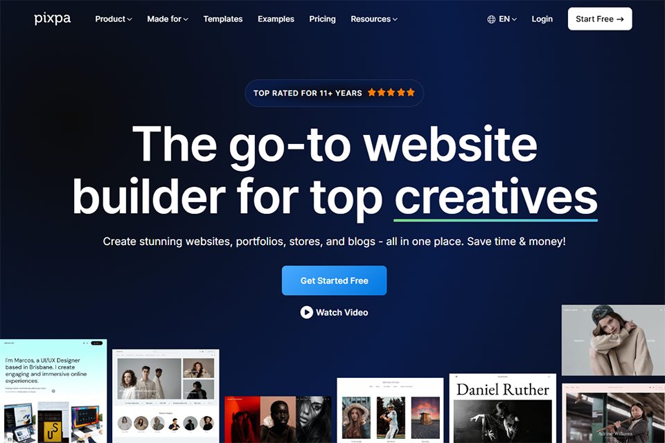 pixpa webflow alternative