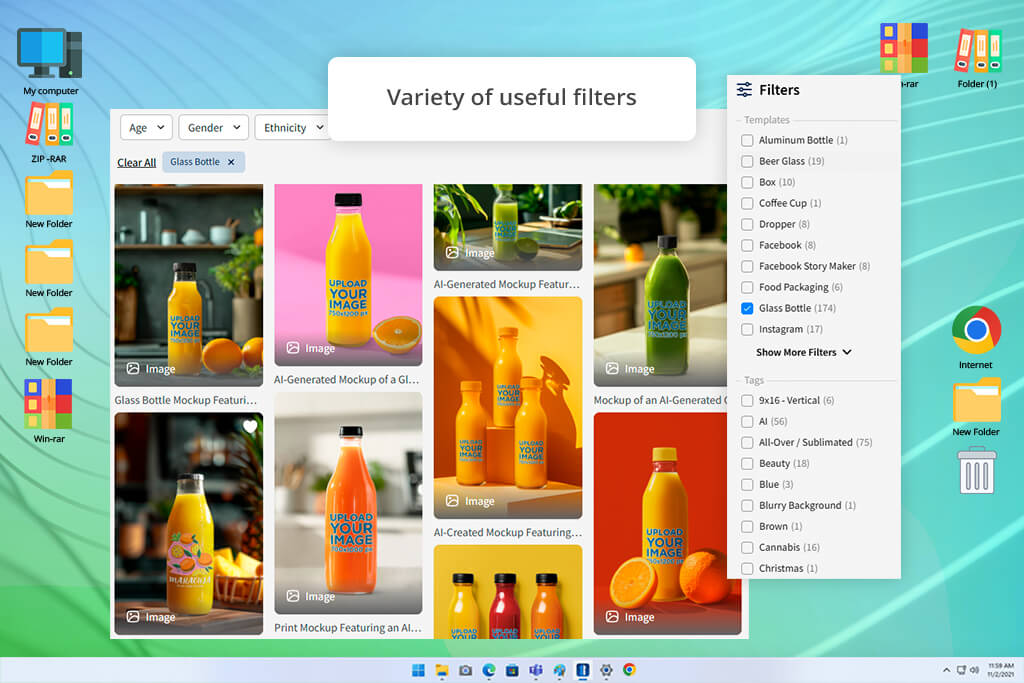 placeit bottle mockup generator