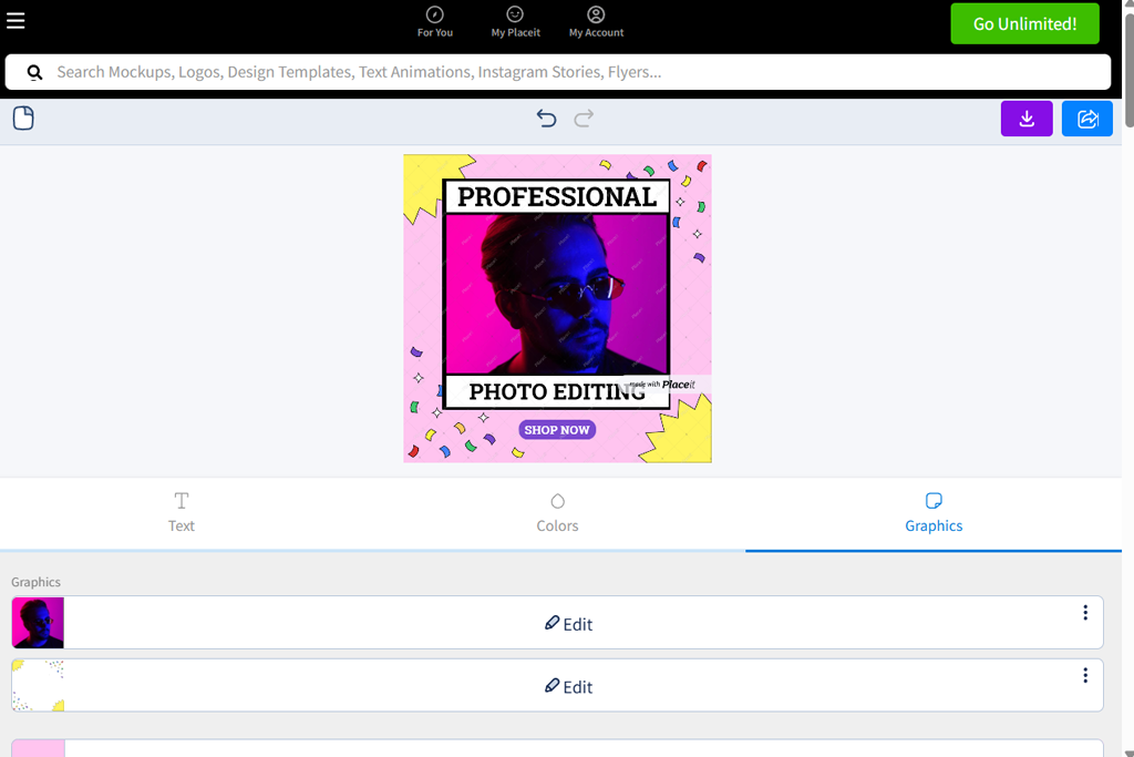 placeit instagram banner maker