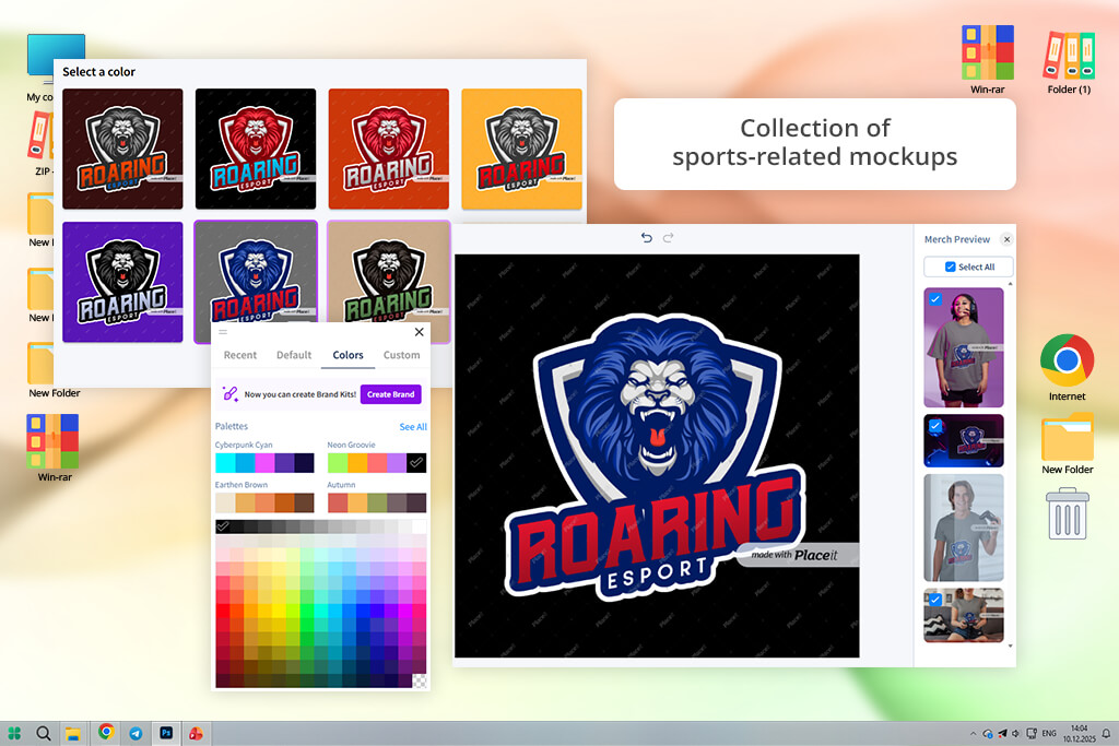 placeit sports logo maker