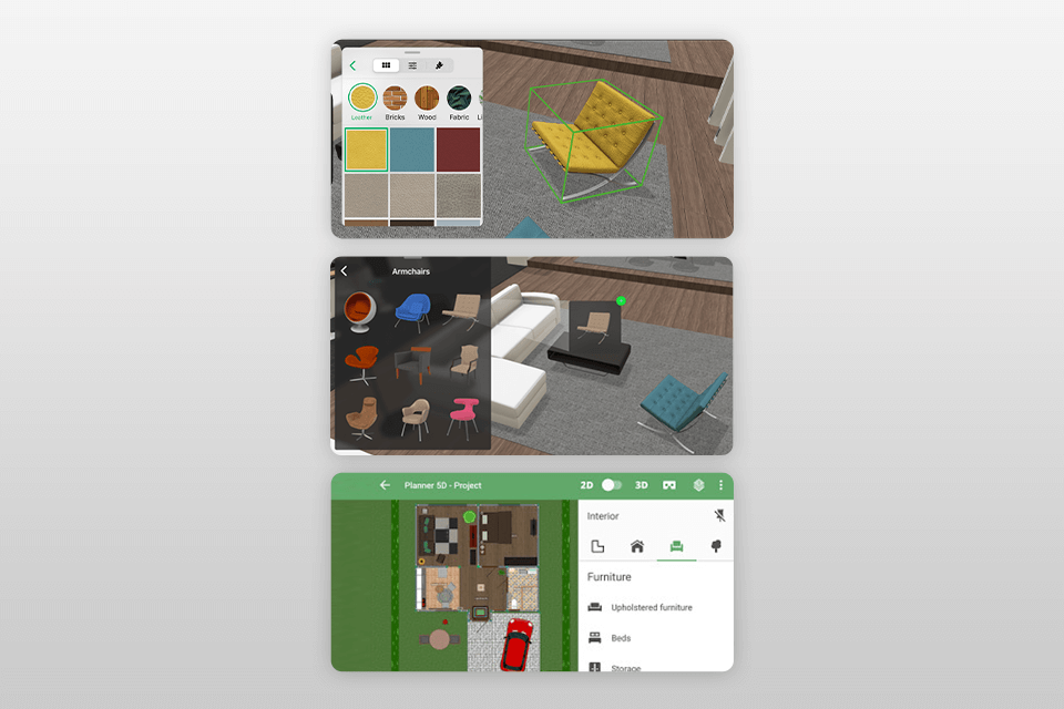 planner 5d floor plan app interface