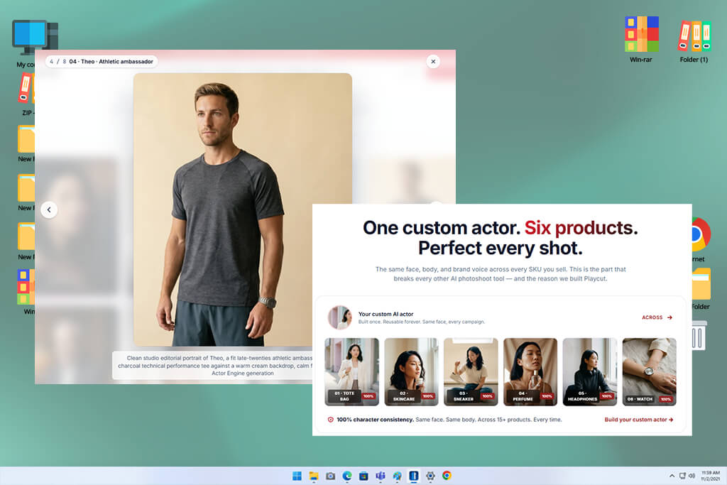 playcut ai virtual actor generator