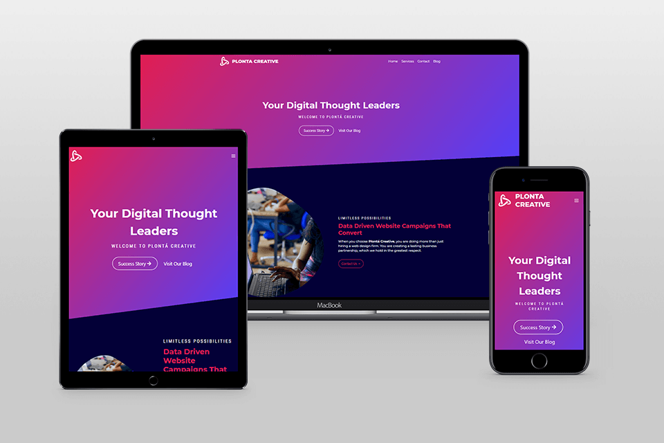 plonta creative agency individual web site