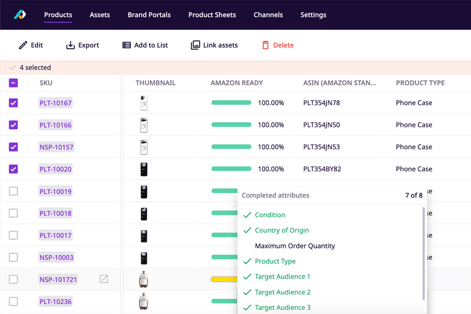 plytix digital experience platform interface