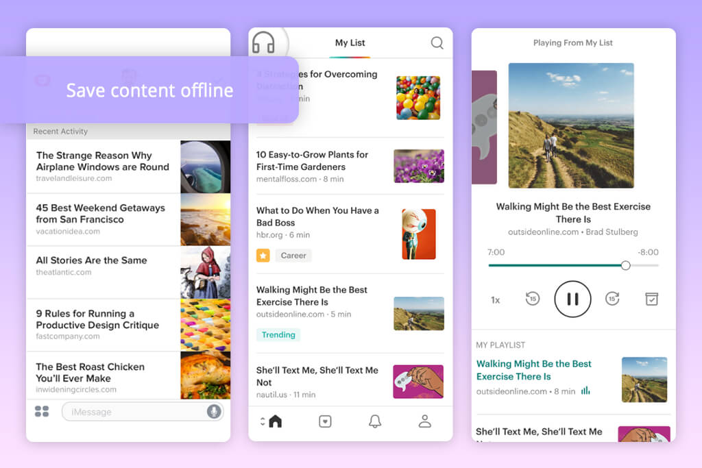 pocket app like pinterest