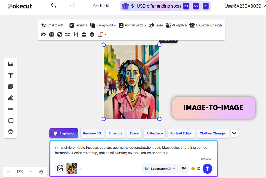 pokecut ai picasso generator