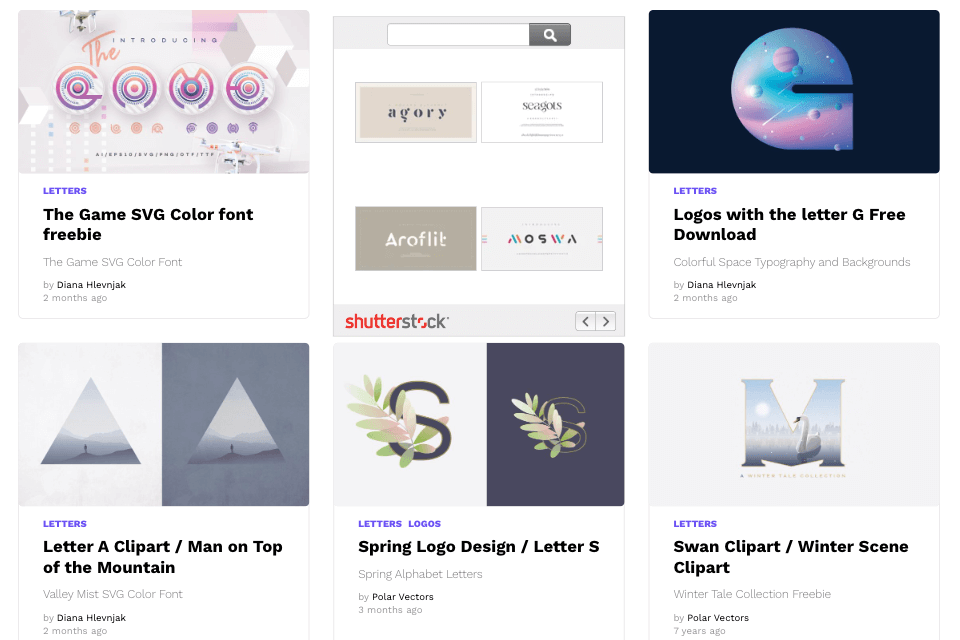 polar vectors typography