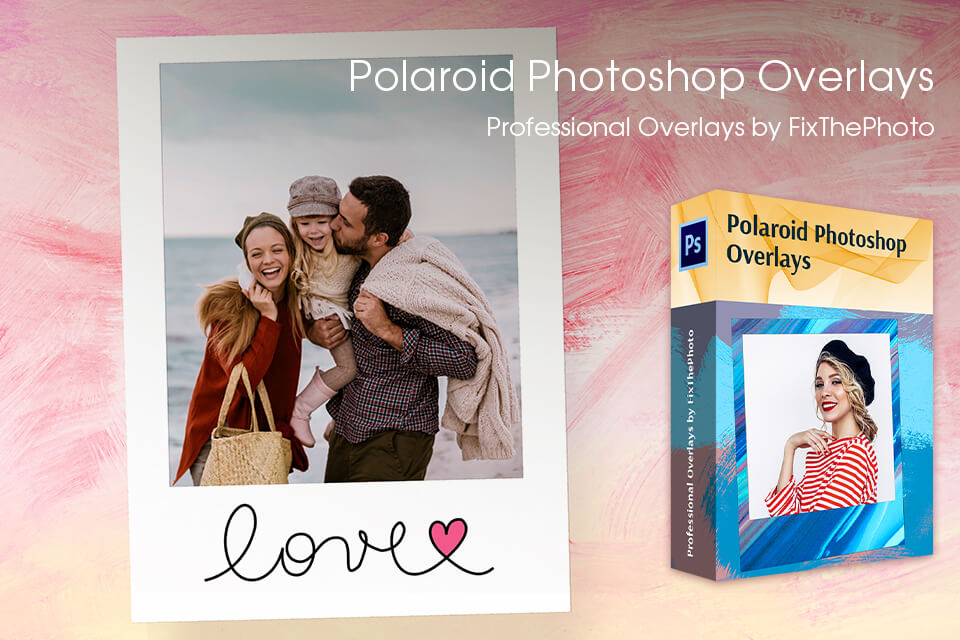 polaroid photoshop overlays