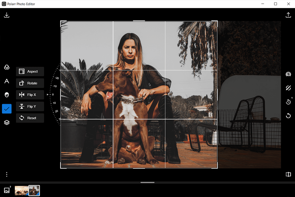 واجهة بديلة polarr darktable
