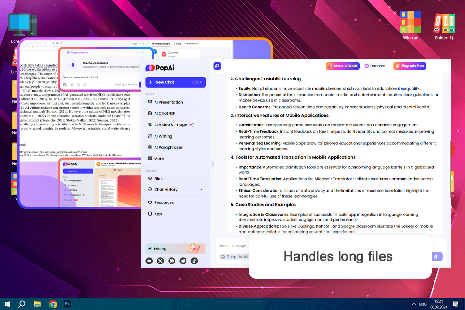 popai pro ai tools to chat with pdf