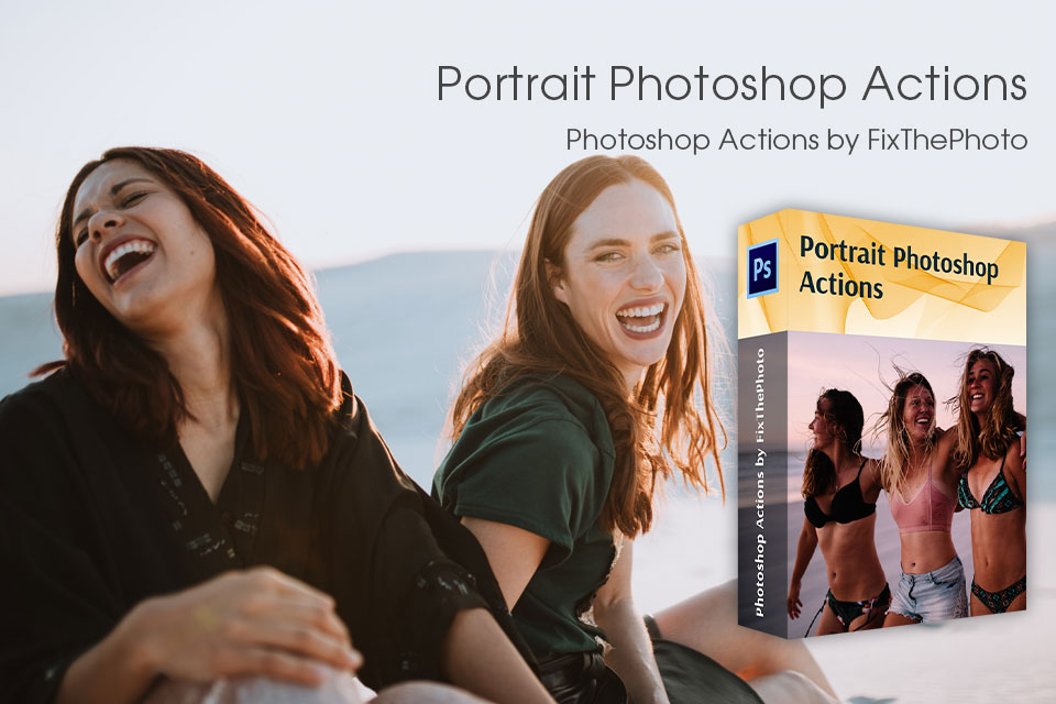 portrait photoshop actions from fixthephoto