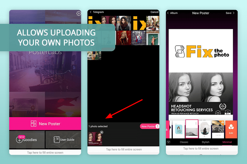 posterlabs app to make flyers free