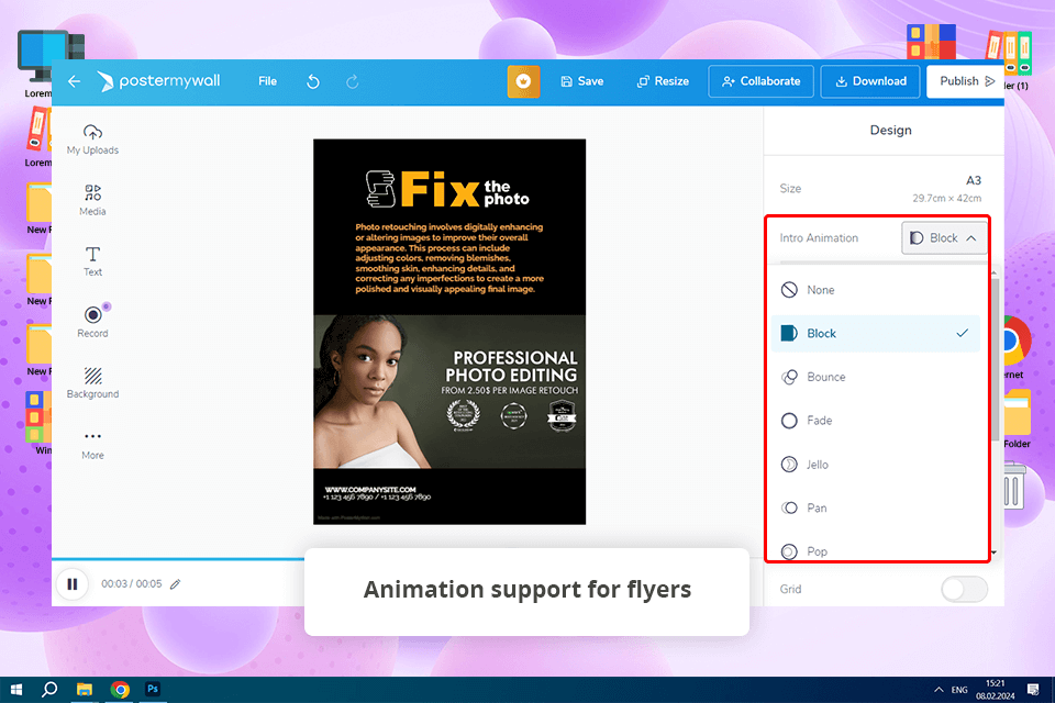 postermywall flyer design software