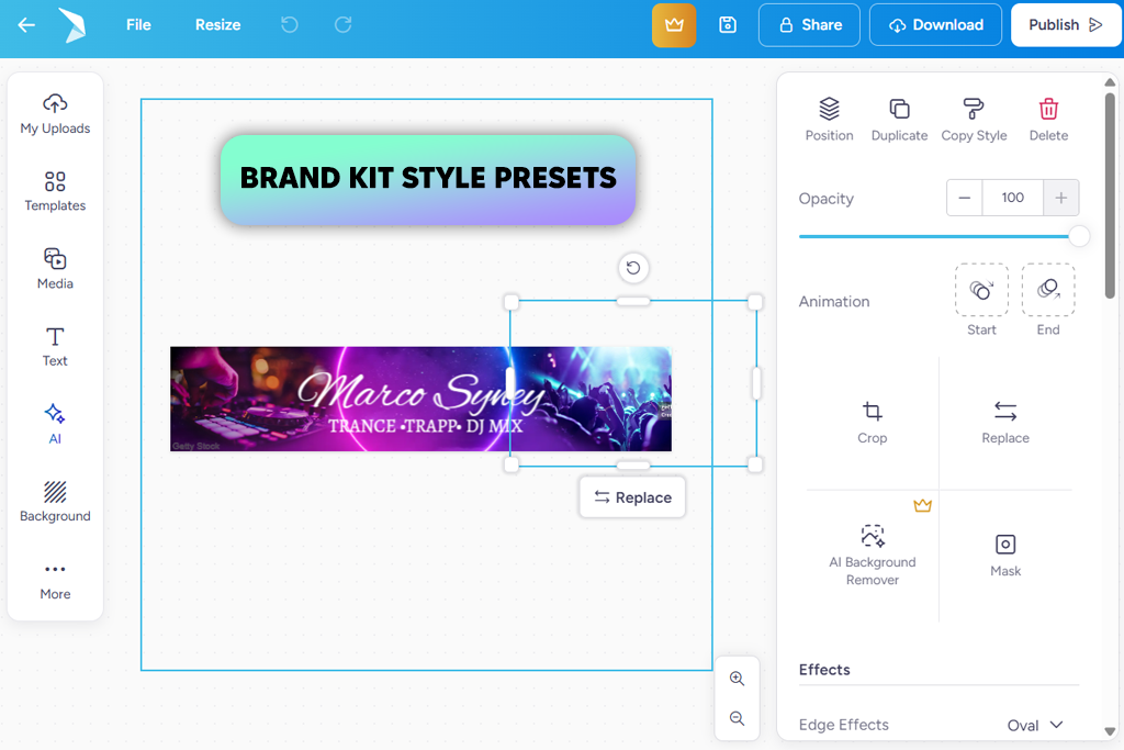 postermywall soundcloud banner maker