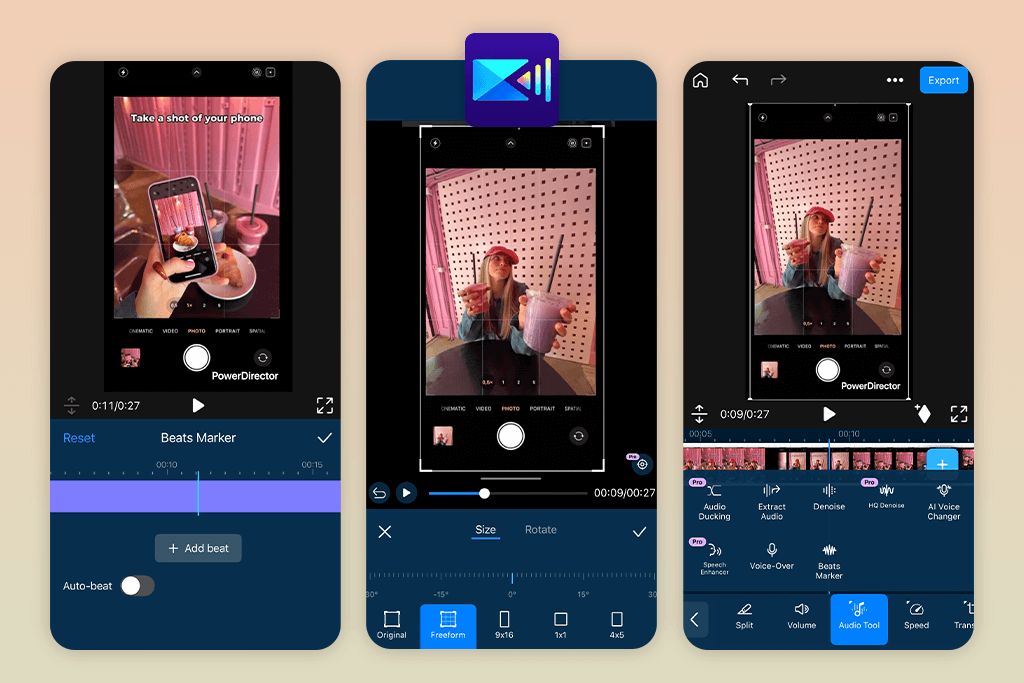 powerdirector free video editing app
