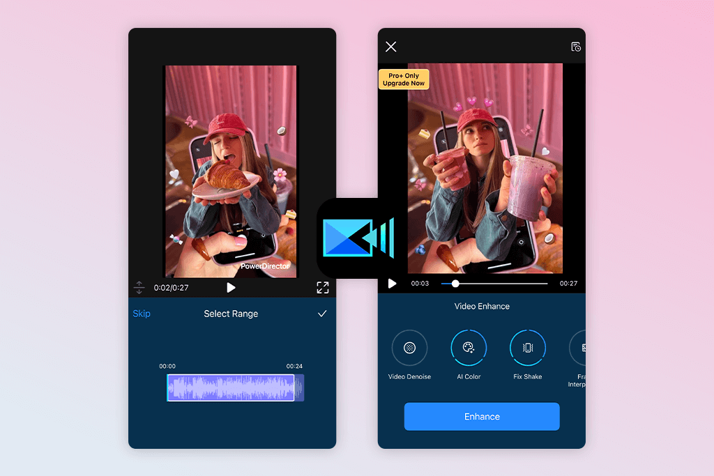 powerdirector youtube shorts app
