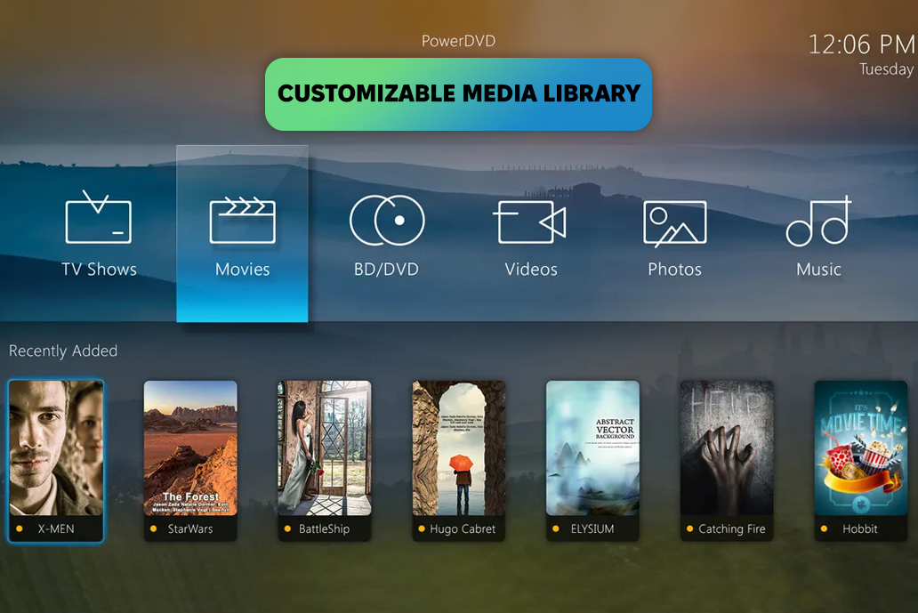 powerdvd 16 customizable library