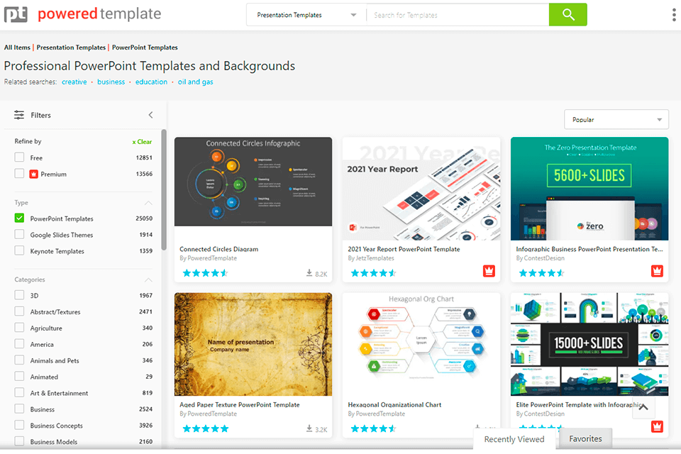 poweredtemplate digital media library powerpoint templates