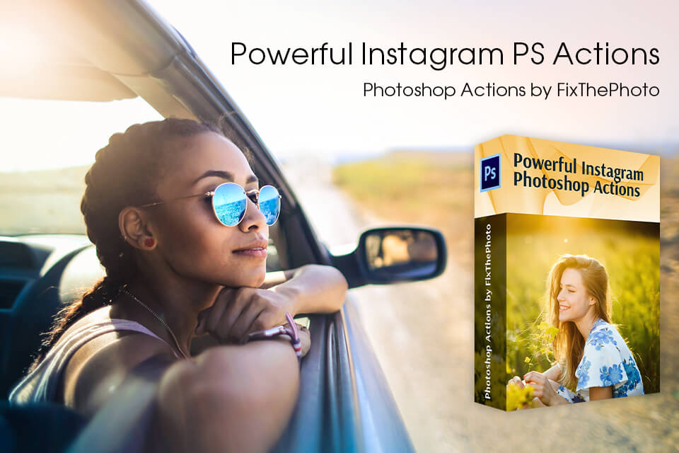 powerful instagram photoshop actions by fixthephoto