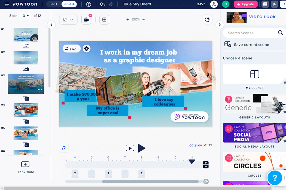 powtoon prezi alternative interface