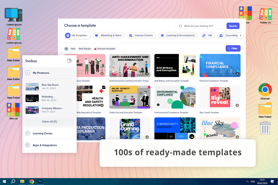 powtoon vyond alternative interface