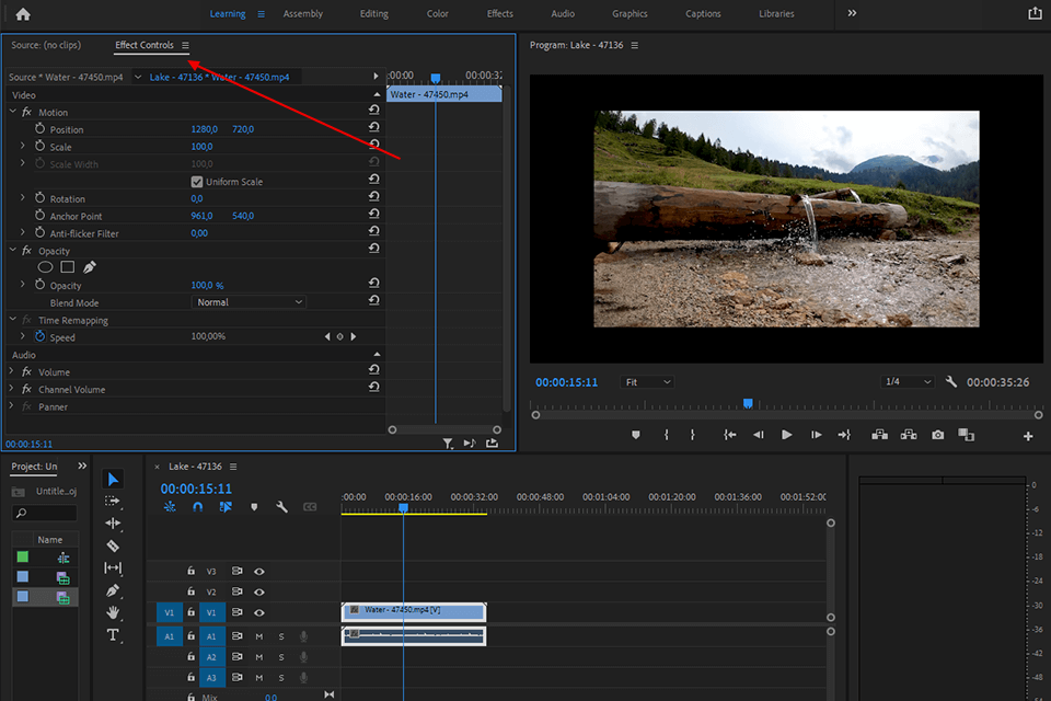 بريمير برو نصائح التحرير keyframe