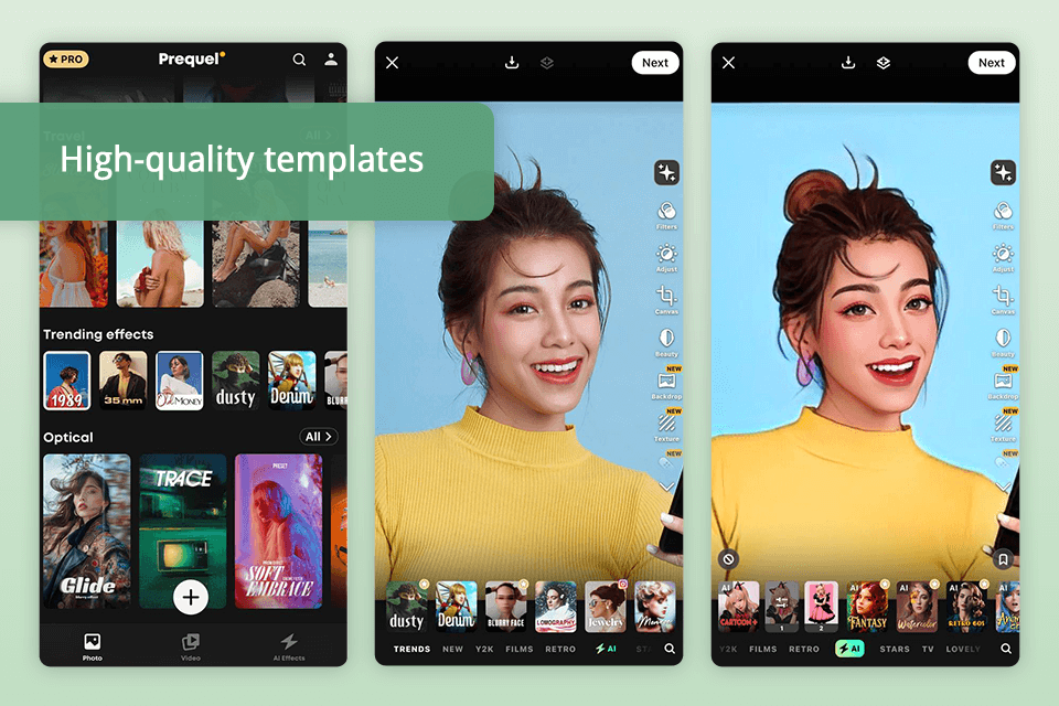 prequel turn a picture into a caricature app