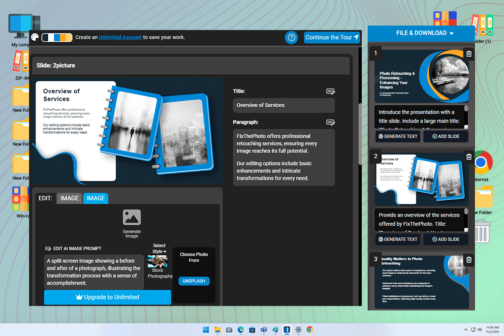 presentermedia ai presentation maker editor