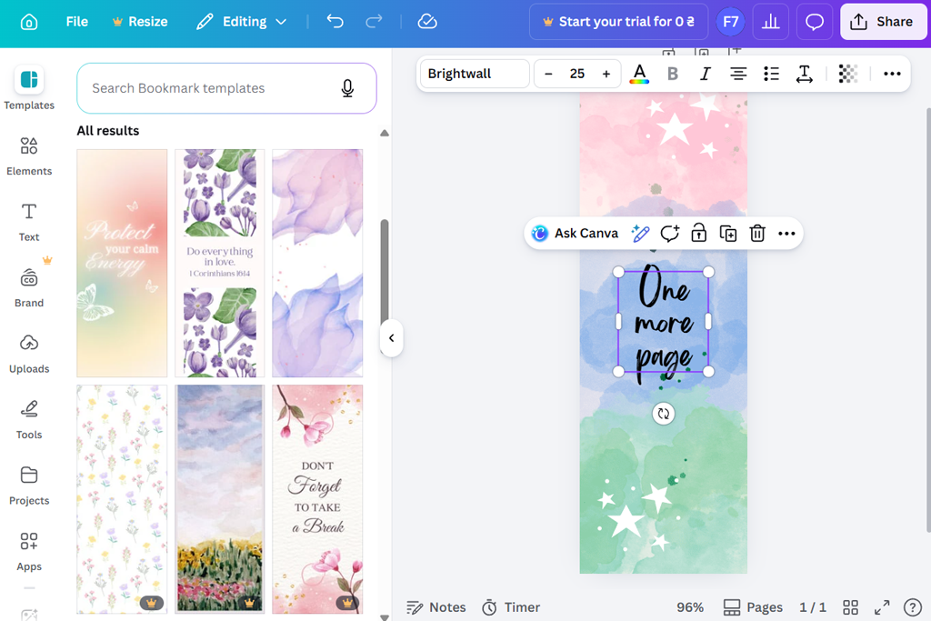 printable bookmark makers
