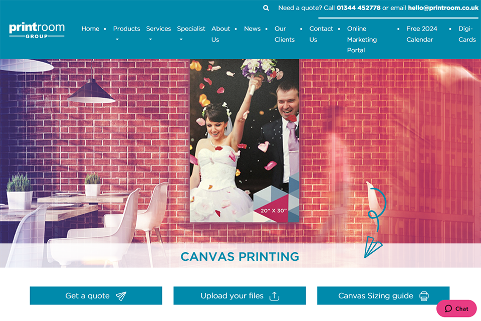 printroom co uk canvas printing service