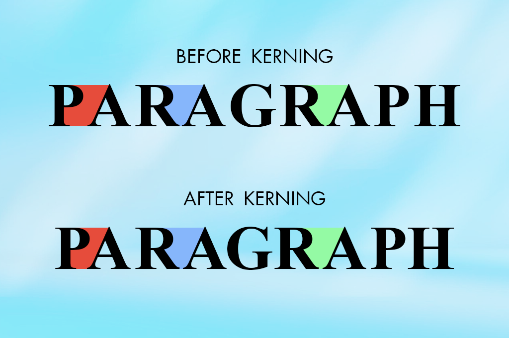 problematic letters for kerning in typography