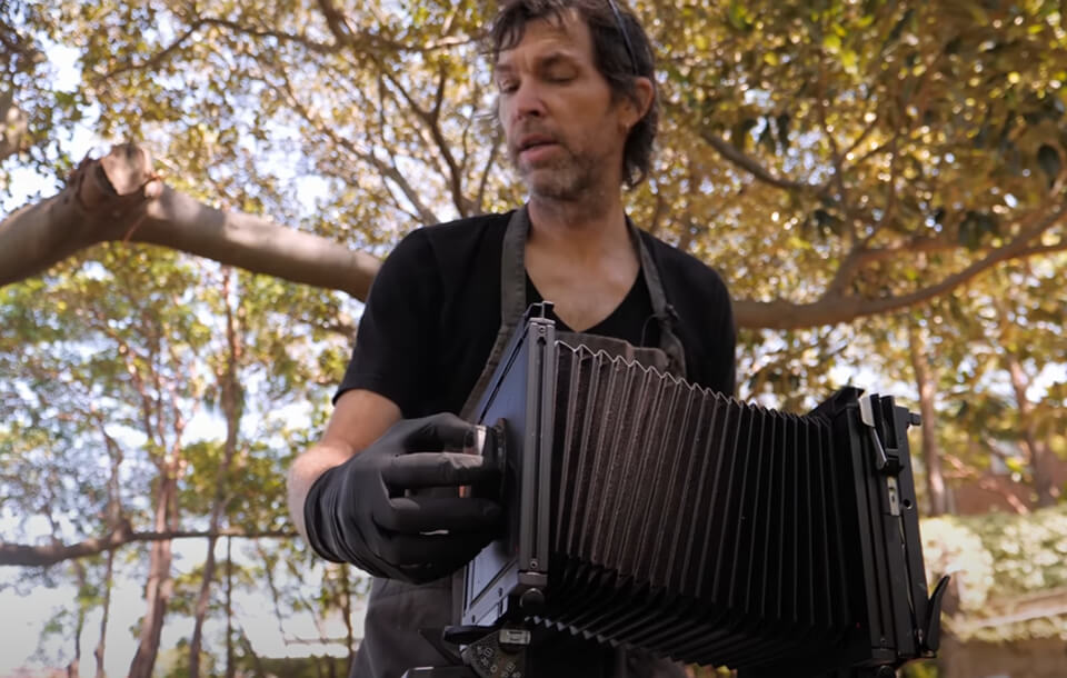 process of taking tintype photography tutorial